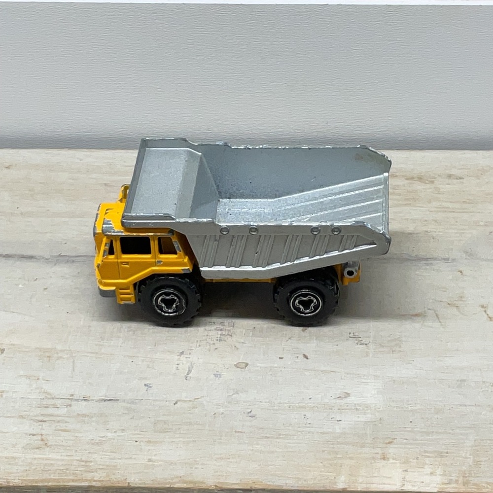 Majorette Benne Carriere Dump Truck No 274 Yellow Silver Diecast France 1/100
